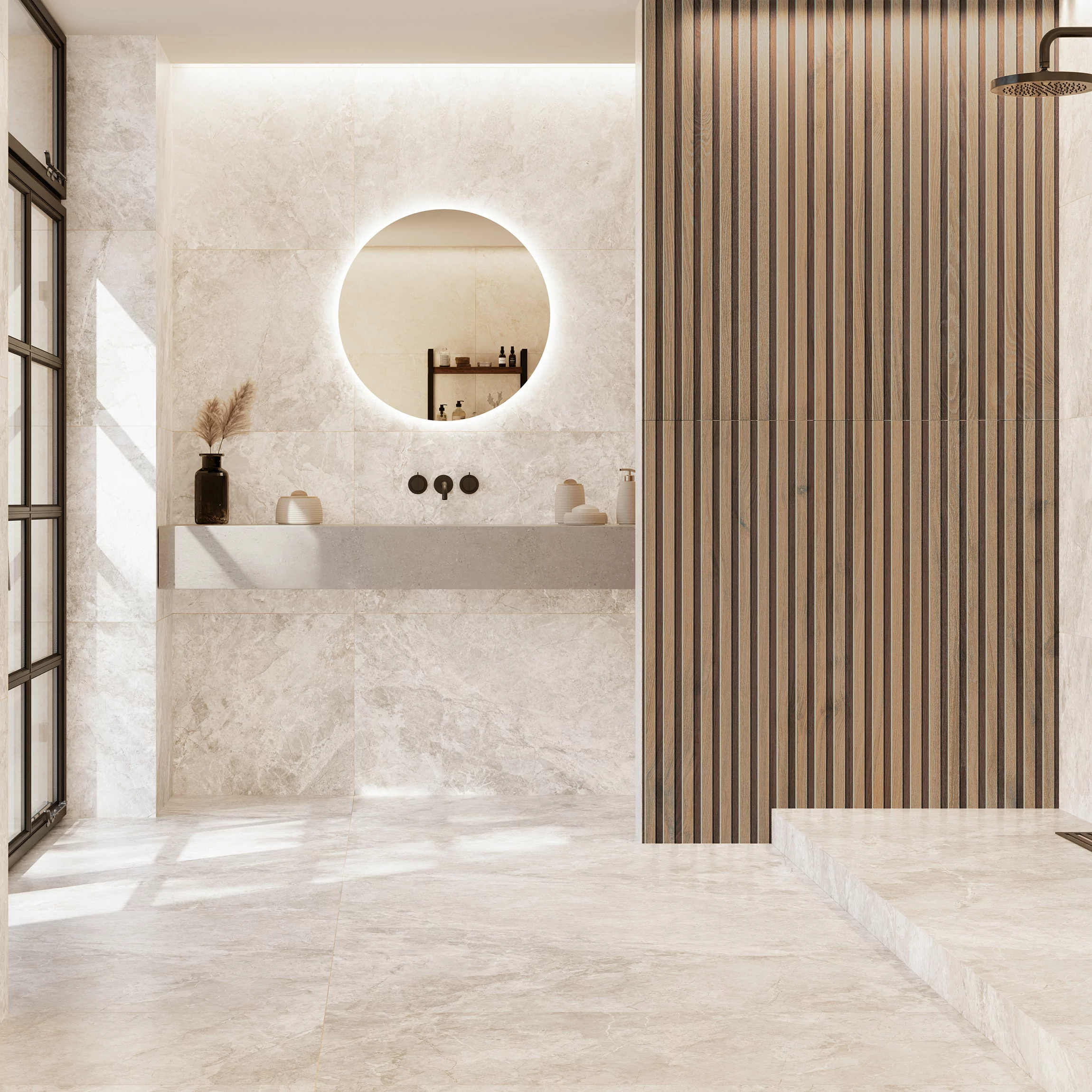 Large Format Tile Ideas for Fewer Grout Lines and Cleaner Rooms