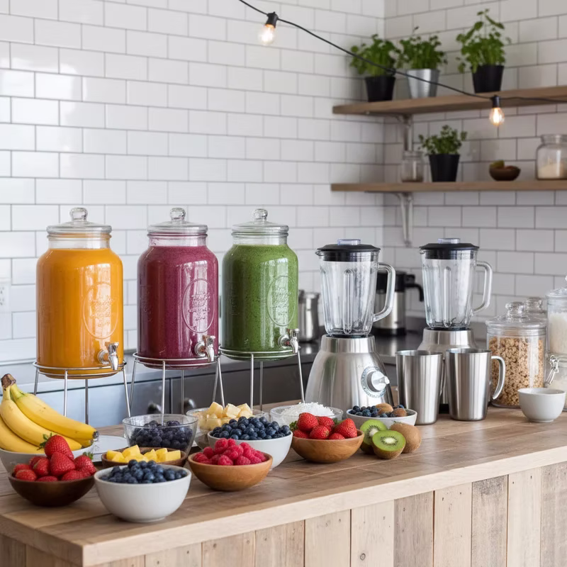 Smoothie Station Ideas for Blenders, Ingredients, and Easy Cleanup
